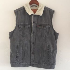 Levi’s Gray Denim Vest